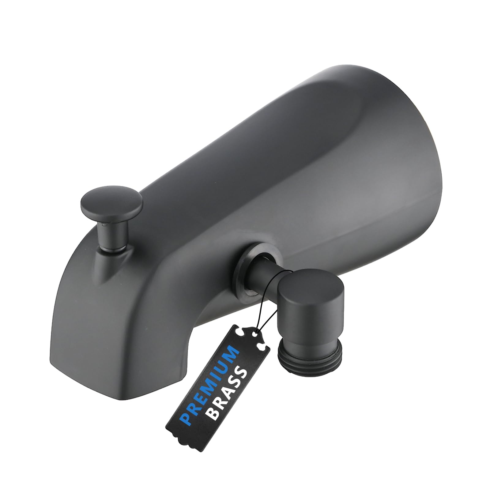 PROOX All Metal Tub Spout with Diverter Matte Black, Diverter Tub Spout for Hand Shower