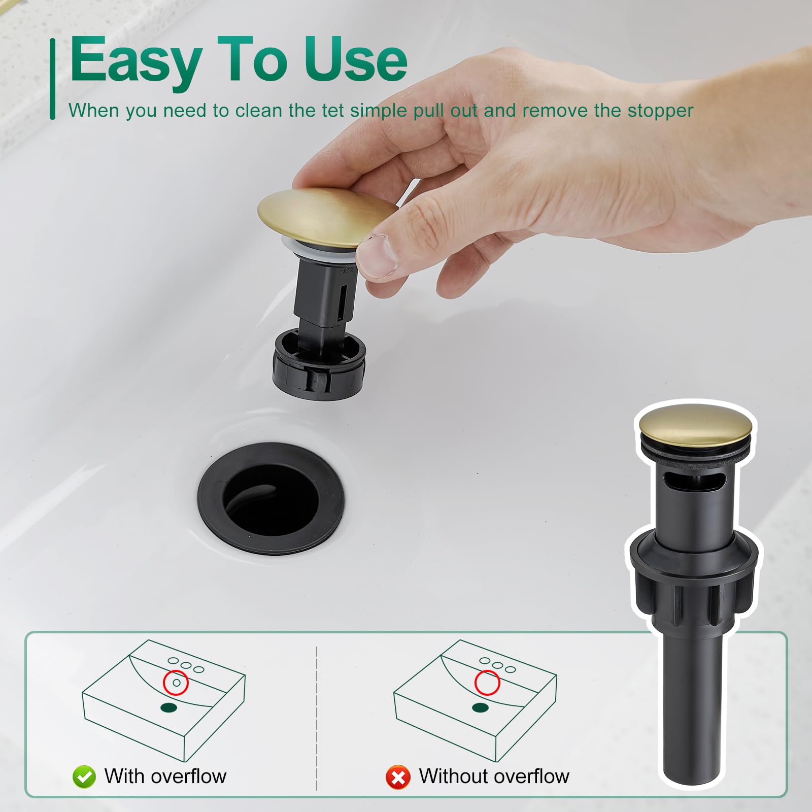 Black Bathroom Faucet Single Handle Bathroom Sink Faucet with Pop-up Drain Rv Lavatory Vessel Faucet Basin Mixer Tap with Deck Plate