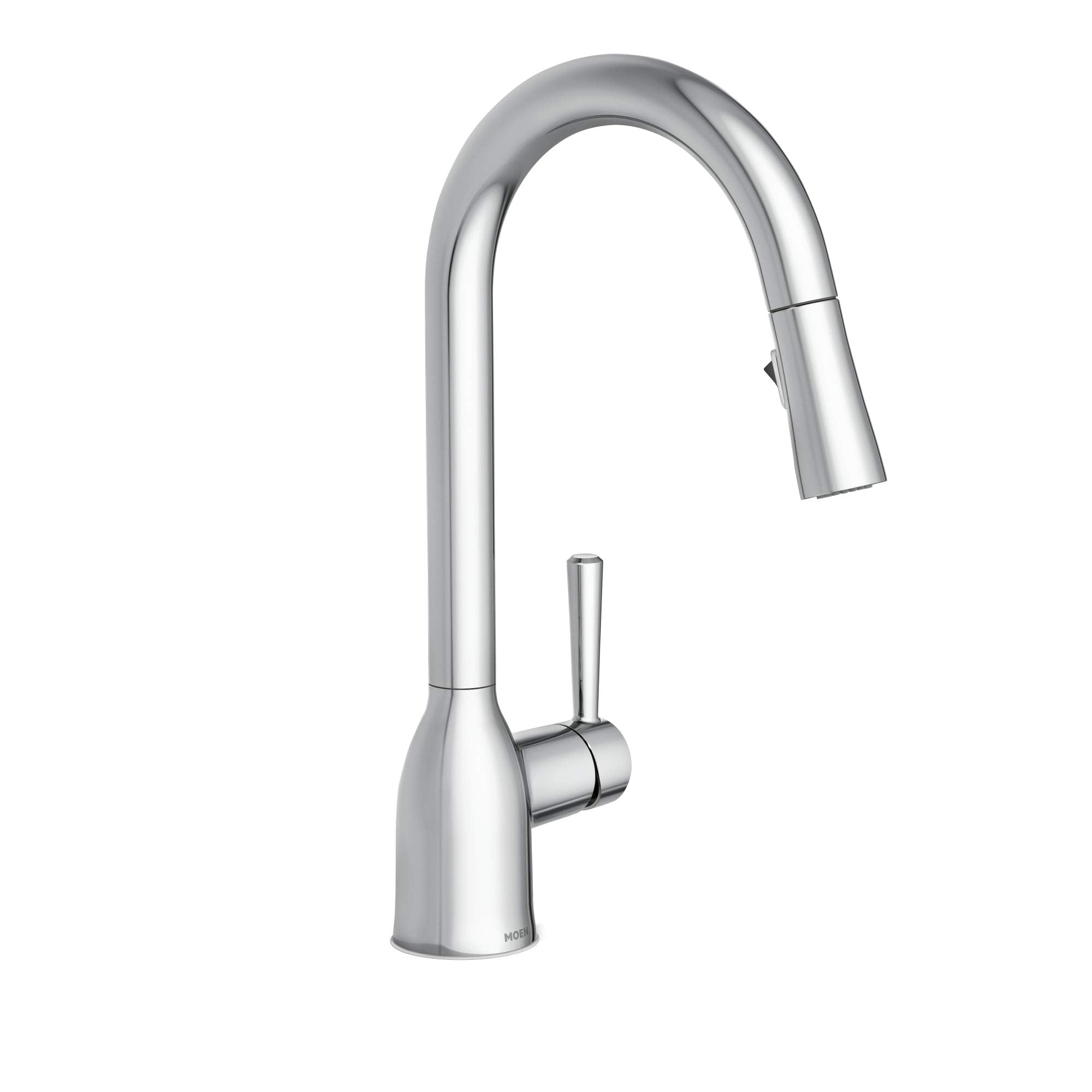 Moen 87233SRS Adler One-Handle High Arc Pulldown Kitchen Faucet with Power Clean, 24.7" L x 12.3" W x 14.6" H, Spot Resist Stainless