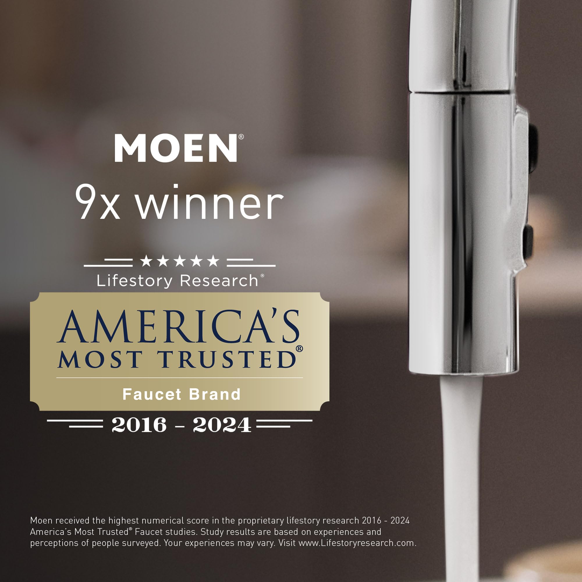 Moen 87233SRS Adler One-Handle High Arc Pulldown Kitchen Faucet with Power Clean, 24.7" L x 12.3" W x 14.6" H, Spot Resist Stainless